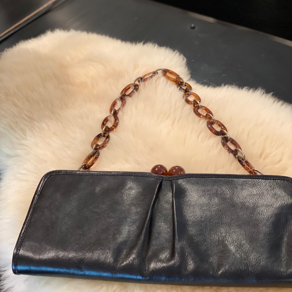 HOBO Shoulder Baguette with tortoiseshell details